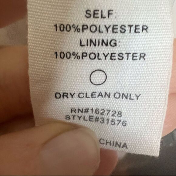 VOY Womens Lined Floral Blue White‎ Dress Size Large Spring Summer Comfy - Picture 7 of 8